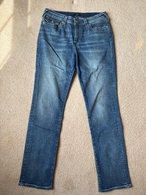 True Religion Billie Mid Rise Straight Jeans Size 31